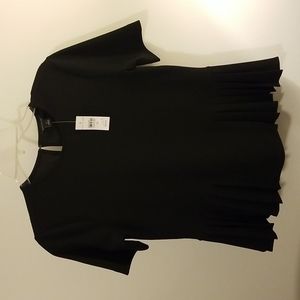 Anne Taylor, Black, Extra Small, Top